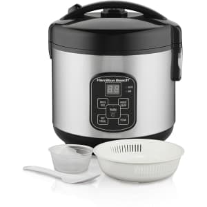 Hamilton Beach 8-Cup Digital Programmable Rice Cooker for $33 Hamilton Beach 8-Cup Digital Programmable Rice Cooker for $33