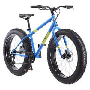 Mongoose Dolomite Mens Fat Tire Mountain Bike, 26-inch Wheels, 4-Inch Wide Knobby Tires, 7-Speed, for $402