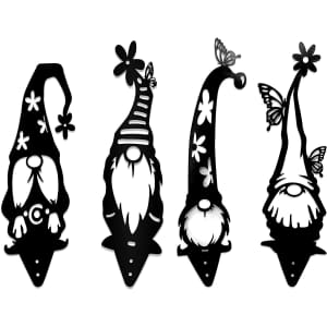 Szmbkaluly Metal Gnome Garden Decoration 4-Pack for $60 Szmbkaluly Metal Gnome Garden Decoration 4-Pack for $60