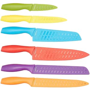 AmazonBasics 12-Piece Colored Kitchen Knife Set for $13 AmazonBasics 12-Piece Colored Kitchen Knife Set for $13