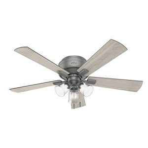 Hunter Fan Company 51020 Crestfield Indoor Low Profile Ceiling Fan with LED Light and Pull Chain for $153 Hunter Fan Company 51020 Crestfield Indoor Low Profile Ceiling Fan with LED Light and Pull Chain for $153