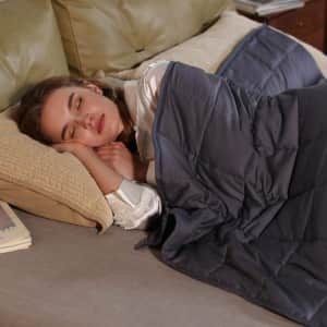ZonLi 12-Lb. Weighted Twin Blanket for $35 w/ Prime ZonLi 12-Lb. Weighted Twin Blanket for $35 w/ Prime