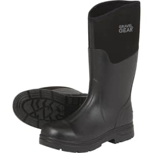 Gravel Gear Men's Waterproof Steel Toe Rubber Boots for $30 Gravel Gear Men's Waterproof Steel Toe Rubber Boots for $30