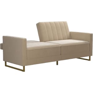 Novogratz Skylar Velvet Split-Back Multi-Function Sofa Bed for $379