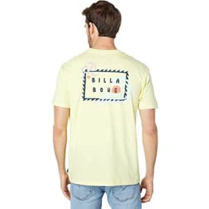 Billabong Men's Classic Short Sleeve Premium Logo Graphic Tee T-Shirt, Daybreak Beeswax, Small for $20