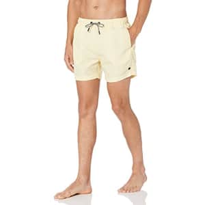 Superdry mens Swim Trunks, Pigment Yellow Stripe, Small US for $30