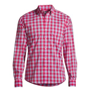Lands' End Men's Traditional Fit Comfort-First Shirt with CoolMax for $13