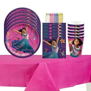 Amscan Disney Encanto Party Supplies Pack Serves 16: 7" Plates and Beverage Napkins Cups and Table for $30