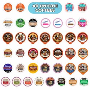 Crazy Cups Flavored Coffee Pods Variety Pack, Fully Compatible With All Keurig Flavored K Cups for $48