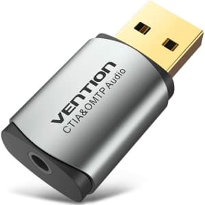 Vention USB to 3.5mm Audio Adapter for $3 Vention USB to 3.5mm Audio Adapter for $3