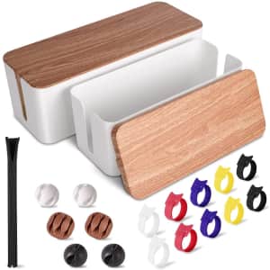 TuweChen Cable Management Box Set 2-Pack for $17 TuweChen Cable Management Box Set 2-Pack for $17