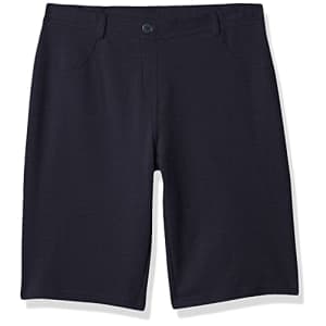 Nautica Girls' School Uniform Stretch Bermuda Short, Navy Knit, 4T for $26