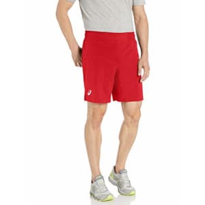 ASICS Men's Mma Shorts, Team Red, Small for $17