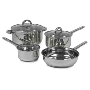 Sedona Stainless Steel 7-Piece Cookware Set for $20
