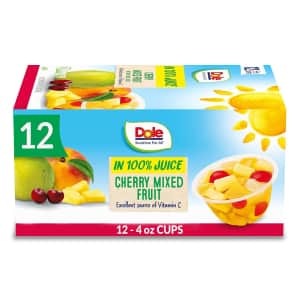 Dole Fruit Bowls 12-Pack for $6