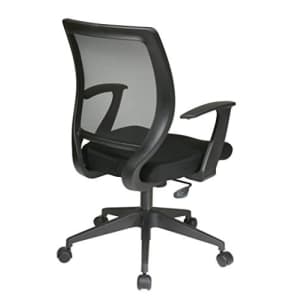 Office Star Woven Mesh Back Task Chair with Fixed Arms and Padded Mesh Seat, Black for $124 Office Star Woven Mesh Back Task Chair with Fixed Arms and Padded Mesh Seat, Black for $124
