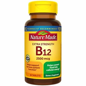 Nature Made Extra Strength Vitamin B12 2500 mcg Tablets, 60 Count for Metabolic Health for $18