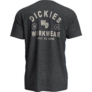 Dickies Men's Built to Work Graphic T-Shirt, Gray Heather, 2X for $19