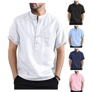 Men's Button-Down Henley Shirt: 2 for $18 in cart Men's Button-Down Henley Shirt: 2 for $18 in cart