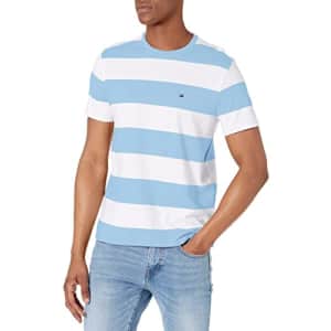 Tommy Hilfiger Men's Short Sleeve-Graphic T Shirt, Corydalis Blue, MD for $26