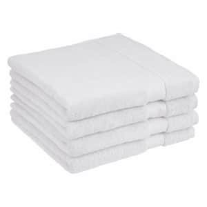 Amazon Basics Egyptian Cotton Bath Towel - 4-Pack, Pristine Snow for $42