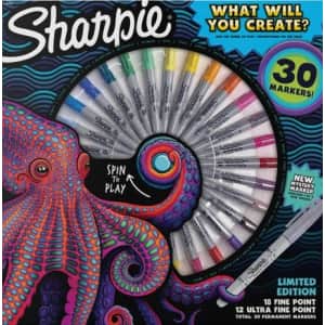 Sharpie Permanent Marker Spinner 30-Pack for $12 Sharpie Permanent Marker Spinner 30-Pack for $12