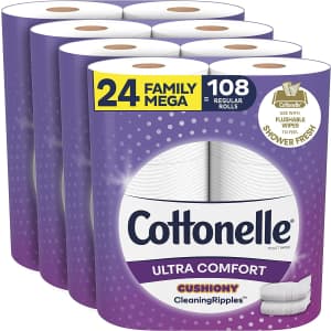 Cottonelle Ultra ComfortCare Soft Toilet Paper 24-Pack for $20 via Sub & Save