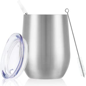 Lifecapido 12-oz. Stainless Steel Wine Tumbler for $6 Lifecapido 12-oz. Stainless Steel Wine Tumbler for $6