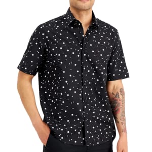 Alfani Men's Classic-Fit Abstract Geo-Print Shirt for $7 Alfani Men's Classic-Fit Abstract Geo-Print Shirt for $7