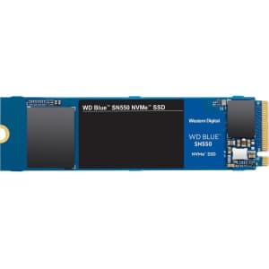 WD Blue SN550 500GB PCIe NVMe Internal M.2 SSD for $60