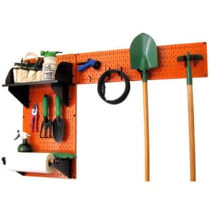 Wall Control Pegboard Garden Supplies Storage and Organization Garden Tool Organizer Kit with for $120
