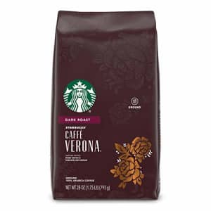 Starbucks Dark Roast Ground Coffee - Caff Verona - 100% Arabica - 1 Bag (28 Oz.) for $11