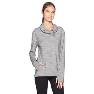 SHAPE activewear Women's Cowl Popover Sweatshirt, Heather Grey, L for $50
