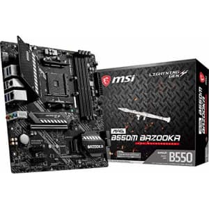 MSI MAG AMD B550M Bazooka Socket AM4 Micro ATX DDR4-SDRAM Motherboard for $130