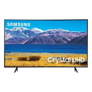 SAMSUNG 55-inch Class Curved UHD TU-8300 Series - 4K UHD HDR Smart TV With Alexa Built-in for $480