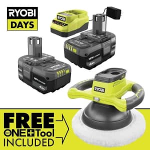Ryobi 18V ONE+ 2-Battery Starter Pack for $99 w/ free tool worth up to $99
