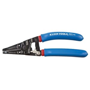 Klein Tools 11057 Wire Cutter / Wire Stripper, Heavy Duty Wire Cutter Stripper for 20-30 AWG Solid for $21