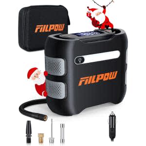 Fiilpow 12V DC Portable Air Compressor for $60