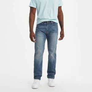 Levi's Men's 505 Regular-Fit Stretch Jeans for $18 in cart