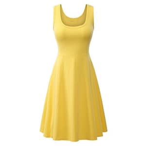Women's Casual Scoop Neck Sleeveless Dress for $18 Women's Casual Scoop Neck Sleeveless Dress for $18