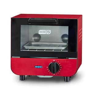 Dash DMTO100GBRD04 Mini Toaster Oven Cooker for Bread, Bagels, Cookies, Pizza, Paninis & More with for $49 Dash DMTO100GBRD04 Mini Toaster Oven Cooker for Bread, Bagels, Cookies, Pizza, Paninis & More with for $49