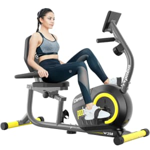 Recumbent Magnetic Stationary Bike for $178