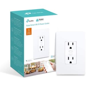 TP-Link Kasa Smart WiFi In-Wall Power Outlet for $20 TP-Link Kasa Smart WiFi In-Wall Power Outlet for $20