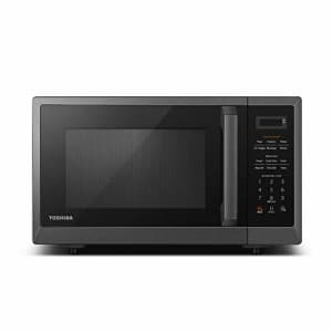Toshiba ML2-EM12EA(BS) Microwave Oven with Smart Sensor, Position-Memory Turntable, Eco Mode, and for $140