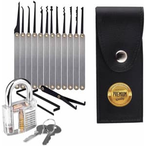 Professional Combination Hand Lock Tools 15-Piece Kit for $14 Professional Combination Hand Lock Tools 15-Piece Kit for $14