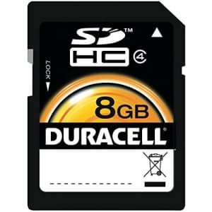 Dane Elec Duracell 8GB SD memory Card (DU-SD-8192-R) for $10