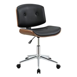 ACME Furniture Camila Office Chair, Black PU/Walnut for $139