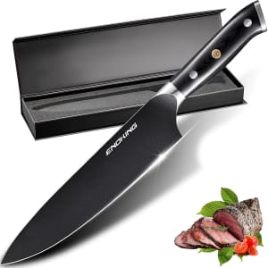 Enoking 8" High Carbon Steel Butcher Knife for $14