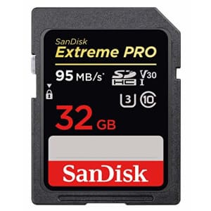 SanDisk 32GB Extreme PRO SD Card (SDHC) UHS-I U3 - 95MB/s for $34