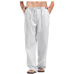 Men's Linen Pants for $10